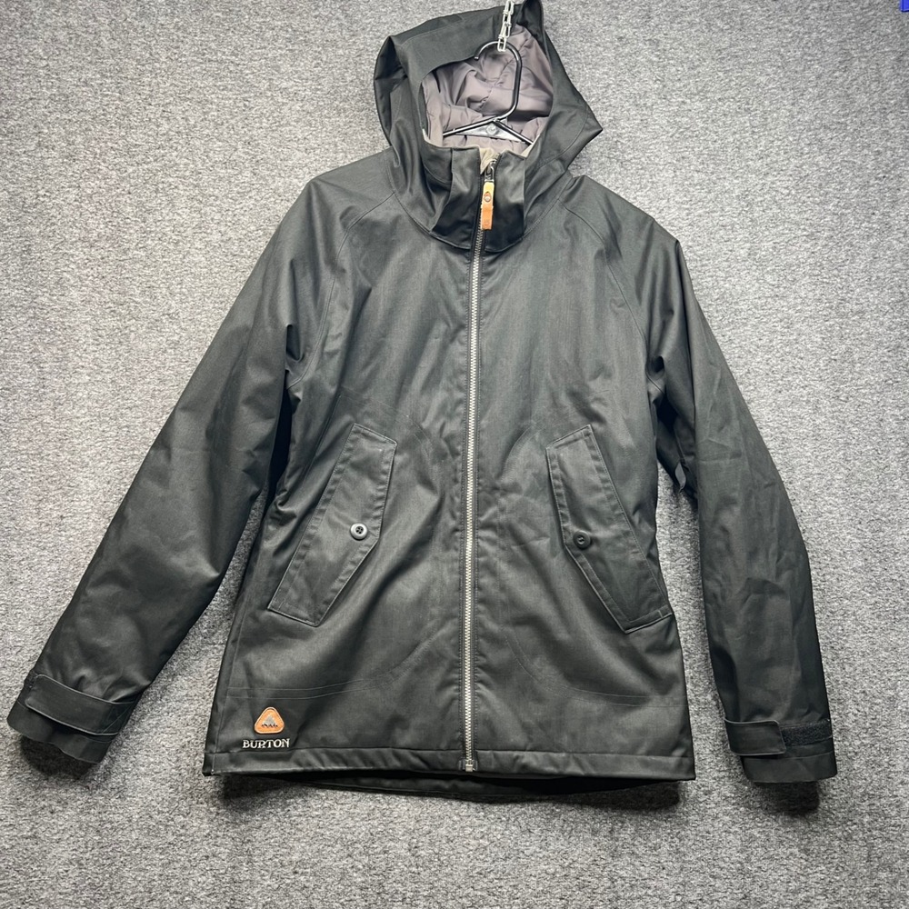 Burton Jacket Womens Medium Black Dryride Snowboard Insulated Hooded Ski Coat